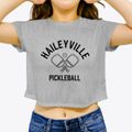 Haileyville Oklahoma Pickleball Women's Crop Top additional view 3