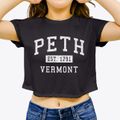 Peth Vermont Classic Established Women's Crop Top additional product view 3