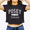 Posey Texas Classic Established Women's Crop Top additional product view 3