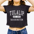 Tulalip Washington Classic Established Women's Crop Top additional view 3