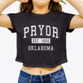 Pryor Oklahoma Classic Established Women's Crop Top additional view 3