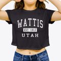 Wattis Utah Classic Established Women's Crop Top additional product view 3