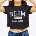 Slim Oklahoma Classic Established Women's Crop Top additional product view 3
