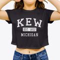 Kew Michigan Classic Established Women's Crop Top additional view 3