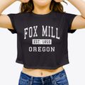 Fox Mill Oregon Classic Established Women's Crop Top additional view 3