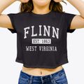 Flinn West Virginia Classic Established Women's Crop Top additional view 3