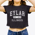 Eylar Illinois Classic Established Women's Crop Top additional product view 3