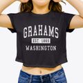 Grahams Washington Classic Established Women's Crop Top additional product view 3