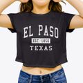 El Paso Texas Classic Established Women's Crop Top additional product view 3