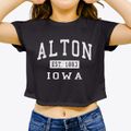 Alton Iowa Classic Established Women's Crop Top additional view 3