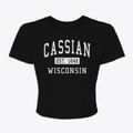 Cassian Wisconsin Classic Established Women's Crop Top additional product view 1