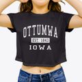 Ottumwa Iowa Classic Established Women's Crop Top additional view 3