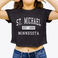 St. Michael Minnesota Classic Established Women's Crop Top additional product view 3
