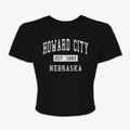 Howard City Nebraska Classic Established Women's Crop Top additional view 1