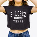 E. Lopez Texas Classic Established Women's Crop Top additional product view 3