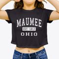 Maumee Ohio Classic Established Women's Crop Top additional view 3