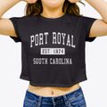 Port Royal South Carolina Classic Established Women's Crop Top additional view 3