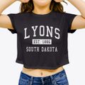 Lyons South Dakota Classic Established Women's Crop Top additional view 3