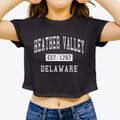 Heather Valley Delaware Classic Established Women's Crop Top additional product view 3