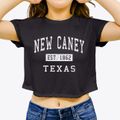 New Caney Texas Classic Established Women's Crop Top additional view 3