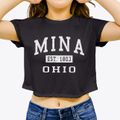 Mina Ohio Classic Established Women's Crop Top additional product view 3