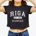 Riga Kansas Classic Established Women's Crop Top additional view 3