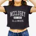 Mcclusky Illinois Classic Established Women's Crop Top additional view 3