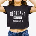 Bertrand Michigan Classic Established Women's Crop Top additional view 3