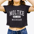 Moltke Michigan Classic Established Women's Crop Top additional view 3