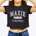 Maxie Virginia Classic Established Women's Crop Top additional product view 3