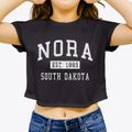Nora South Dakota Classic Established Women's Crop Top additional view 3