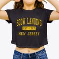 Scow Landing New Jersey Classic Established Women's Crop Top additional view 3