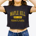Maple Hill Pennsylvania Classic Established Women's Crop Top additional view 3