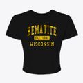 Hematite Wisconsin Classic Established Women's Crop Top additional view 1