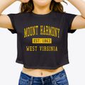Mount Harmony West Virginia Classic Established Women's Crop Top additional view 3
