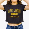 Happy Landing Kentucky Classic Established Women's Crop Top additional view 3