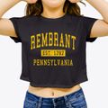 Rembrant Pennsylvania Classic Established Women's Crop Top additional view 3