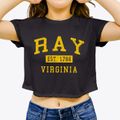 Ray Virginia Classic Established Women's Crop Top additional view 3