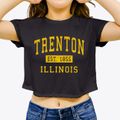 Trenton Illinois Classic Established Women's Crop Top additional view 3