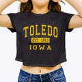 Toledo Iowa Classic Established Women's Crop Top additional view 3