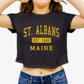 St. Albans Maine Classic Established Women's Crop Top additional view 3