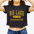 Big Lake Washington Classic Established Women's Crop Top additional view 3