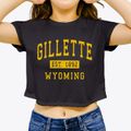 Gillette Wyoming Classic Established Women's Crop Top additional view 3