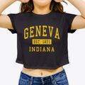 Geneva Indiana Classic Established Women's Crop Top additional view 3