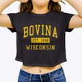Bovina Wisconsin Classic Established Women's Crop Top additional view 3