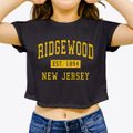 Ridgewood New Jersey Classic Established Women's Crop Top additional view 3