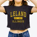 Leland Illinois Classic Established Women's Crop Top additional view 3