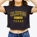 Coldspring Texas Classic Established Women's Crop Top additional product view 3