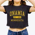 Onamia Minnesota Classic Established Women's Crop Top additional view 3