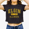 Elgin Illinois Classic Established Women's Crop Top additional view 3